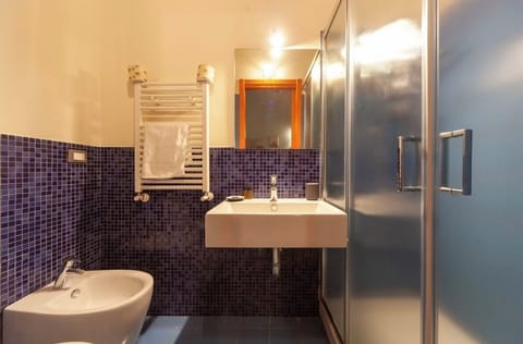 Comfort Apartment (Scilla) | Bathroom | Shower, free toiletries, hair dryer, bathrobes