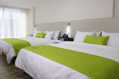 Superior Twin Room, Multiple Beds, City View | Premium bedding, minibar, in-room safe, desk