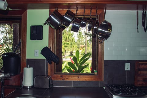 Family Cottage, 2 Bedrooms, Mountain View, Mountainside | Private kitchen | Fridge, oven, stovetop, coffee/tea maker