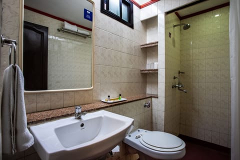 Deluxe Room Pool Facing | Bathroom | Shower, free toiletries, hair dryer, bidet