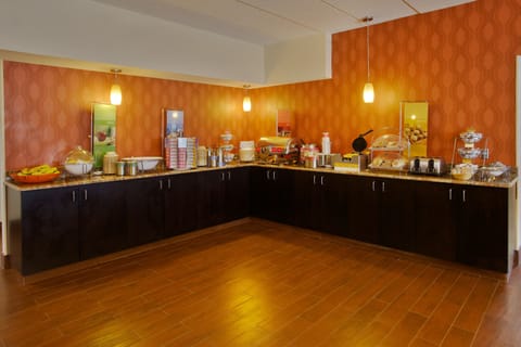 Free daily self-serve breakfast