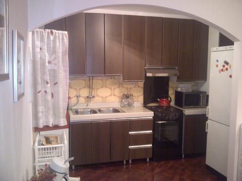 Apartment, 2 Bedrooms, Terrace (A1) | Private kitchen | Fridge, microwave, stovetop, toaster