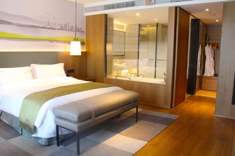 Suite, 1 Bedroom, City View | Premium bedding, minibar, in-room safe, desk