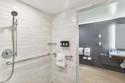 Park View Suite ADA | Bathroom | Designer toiletries, hair dryer, bathrobes, towels