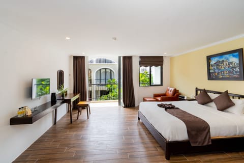 Deluxe Double Room, Balcony, Garden View | View from room