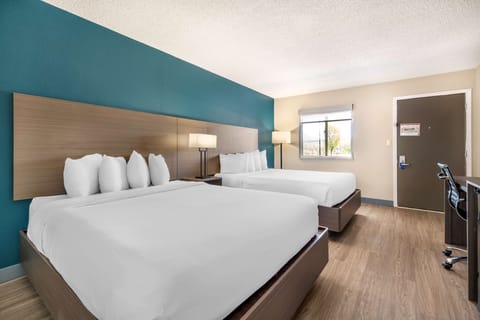 Standard Room, 2 Queen Beds, Accessible, Bathtub | Blackout drapes, iron/ironing board, free WiFi, bed sheets