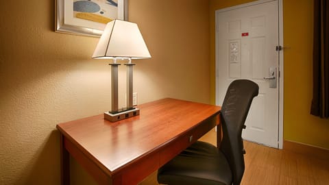 In-room safe, desk, iron/ironing board, free cribs/infant beds