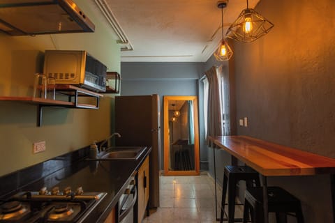 Studio, Kitchenette (Apartment) | Private kitchen | Fridge, microwave