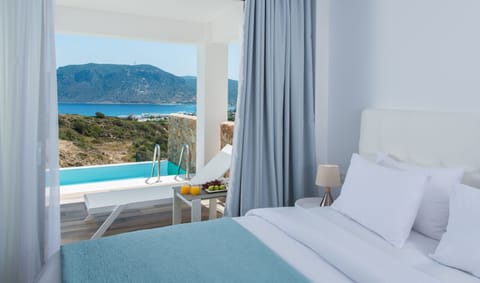 Junior Suite, 2 Twin Beds, Private Pool, Sea View | View from room