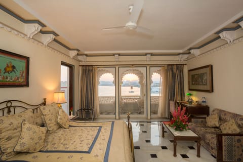 Terrace Suite Lake View with Sit Out | Egyptian cotton sheets, premium bedding, Select Comfort beds, minibar