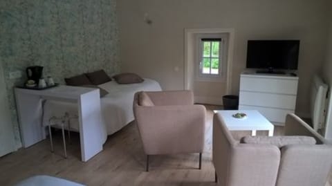 Individually decorated, individually furnished, desk, blackout drapes