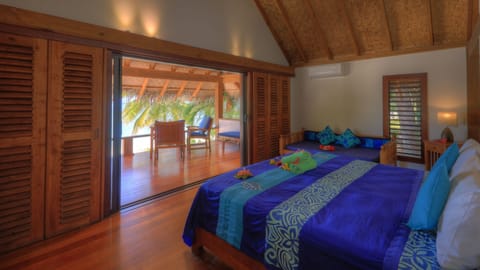 Absolute Beachfront Villa | In-room safe, desk, iron/ironing board, free WiFi