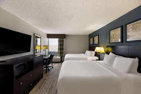 Standard Room, 2 Queen Beds, Non Smoking | Select Comfort beds, desk, iron/ironing board, free WiFi