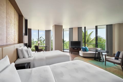 Junior Suite, 2 Twin Beds | Frette Italian sheets, premium bedding, down comforters, in-room safe