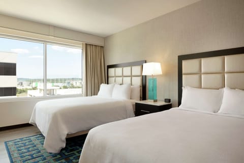 Suite, 1 King Bed, Accessible (Mobility & Hearing, Roll-in Shower) | In-room safe, desk, laptop workspace, blackout drapes