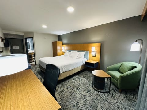 Standard Room, 1 King Bed, Non Smoking | Premium bedding, desk, blackout drapes, iron/ironing board