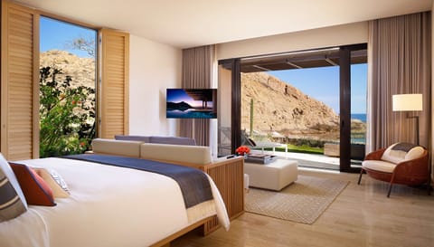 Suite, 1 Bedroom (Baja Beach with Pool) | Egyptian cotton sheets, premium bedding, down comforters, minibar