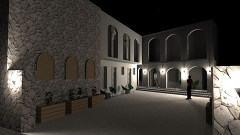 Front of property - evening/night