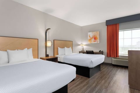 Room, 2 Queen Beds, Accessible, Non Smoking (Mobility/Hearing Impaired) | Premium bedding, in-room safe, desk, iron/ironing board