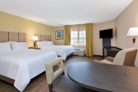 Studio Suite, 2 Queen Beds | Premium bedding, desk, laptop workspace, blackout drapes