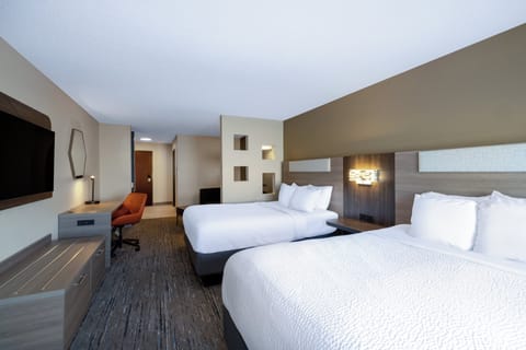 Suite, 2 Queen Beds | In-room safe, desk, laptop workspace, iron/ironing board