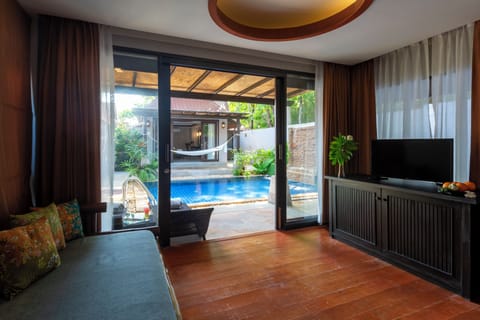 2 Bedrooms Pool Villa | Minibar, in-room safe, blackout drapes, free WiFi