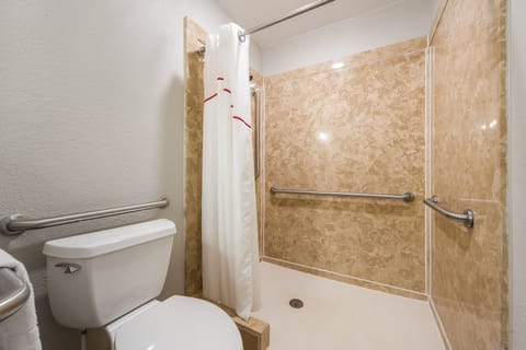 Deluxe Room, 2 Double Beds, Accessible, Non Smoking | Bathroom shower