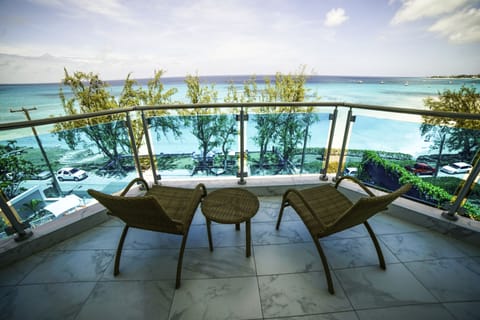 Grand Room, 1 King Bed, Hot Tub, Oceanfront | Balcony view