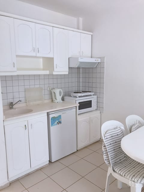 Standard Apartment, 1 Bedroom | Private kitchenette | Fridge, oven, stovetop, electric kettle