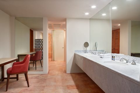 Presidential Suite, 1 King Bed, Ocean View | Bathroom | Separate tub and shower, spring water tub, free toiletries, hair dryer