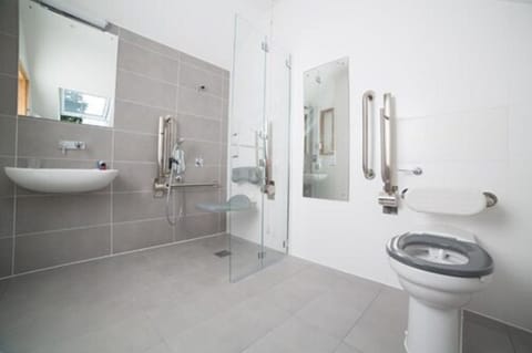 Double Room, Accessible | Bathroom | Shower, free toiletries, hair dryer, towels