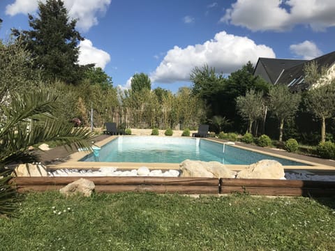 Seasonal outdoor pool, open 10:00 AM to 10:00 PM, sun loungers