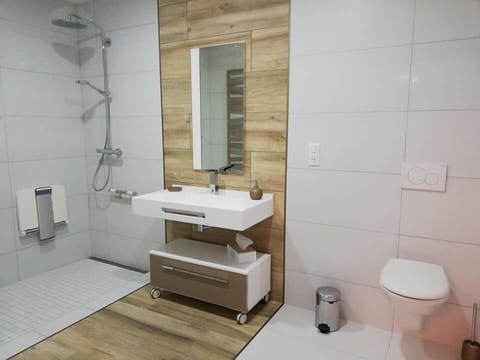 Traditional Quadruple Room | Bathroom | Shower, rainfall showerhead, free toiletries, hair dryer