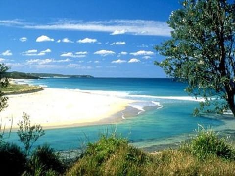 Beach nearby, beach umbrellas, beach towels