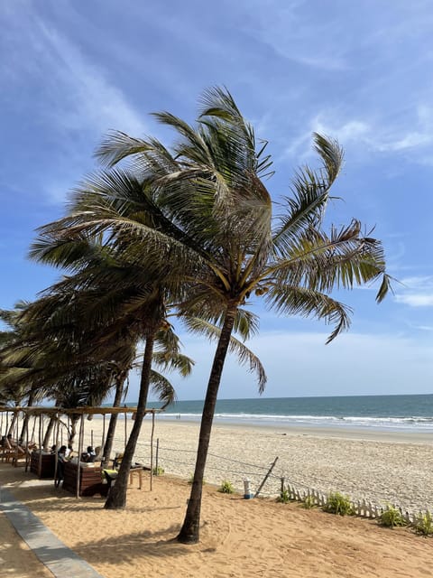 Private beach, beach bar