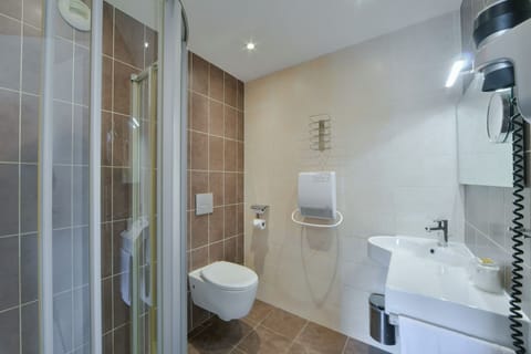 Free toiletries, hair dryer, soap, shampoo