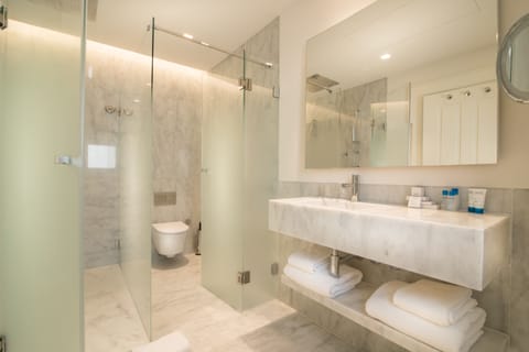 Classic Double or Twin Room, City View | Bathroom | Shower, designer toiletries, hair dryer, bathrobes