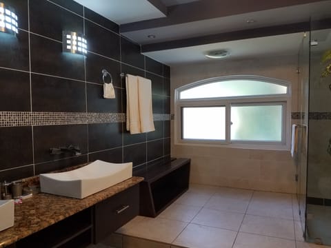 Executive Suite, 1 King Bed, Private Bathroom | Bathroom | Shower, free toiletries, towels, soap