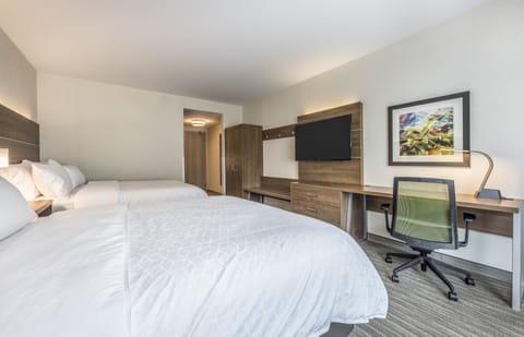 Standard Room, 2 Queen Beds | In-room safe, desk, laptop workspace, soundproofing