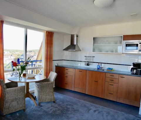 Premium Apartment, Balcony (17) | Private kitchen | Full-size fridge, microwave, stovetop, dishwasher