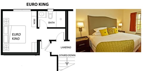 Standard Room, 1 King Bed (Euro King Room) | Premium bedding, pillowtop beds, individually decorated