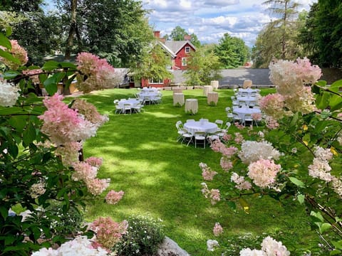 Outdoor wedding area