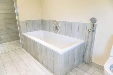 Executive Room | Bathroom | Separate tub and shower, hair dryer, towels, soap