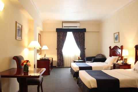 In-room safe, free WiFi, bed sheets, alarm clocks