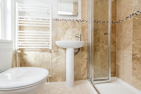 Standard Double Room, Ensuite (Small - Room 7) | Bathroom | Shower, hair dryer, towels