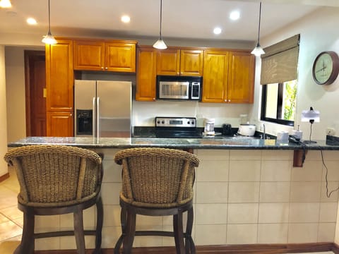 Deluxe Condo, Terrace, Corner | Private kitchen | Fridge, microwave, oven, dishwasher