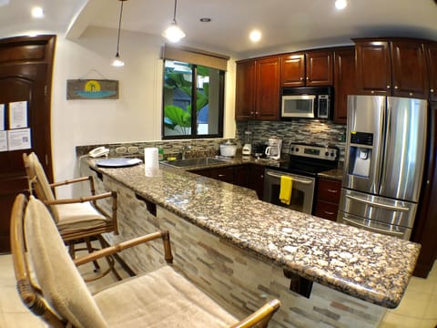 Standard Condo, Pool Access, Ground Floor | Private kitchen | Fridge, microwave, oven, dishwasher