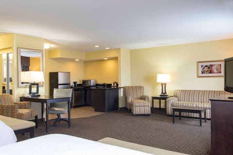 Suite, Two Queen Beds, Non-Smoking | In-room safe, blackout drapes, iron/ironing board, free rollaway beds