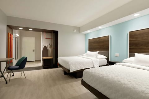 Room, 2 Queen Beds, Accessible, Bathtub | In-room safe, desk, laptop workspace, blackout drapes