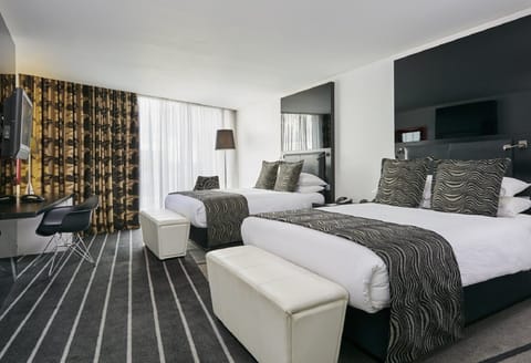 Premium Room, 2 Double Beds | Hypo-allergenic bedding, minibar, in-room safe, desk